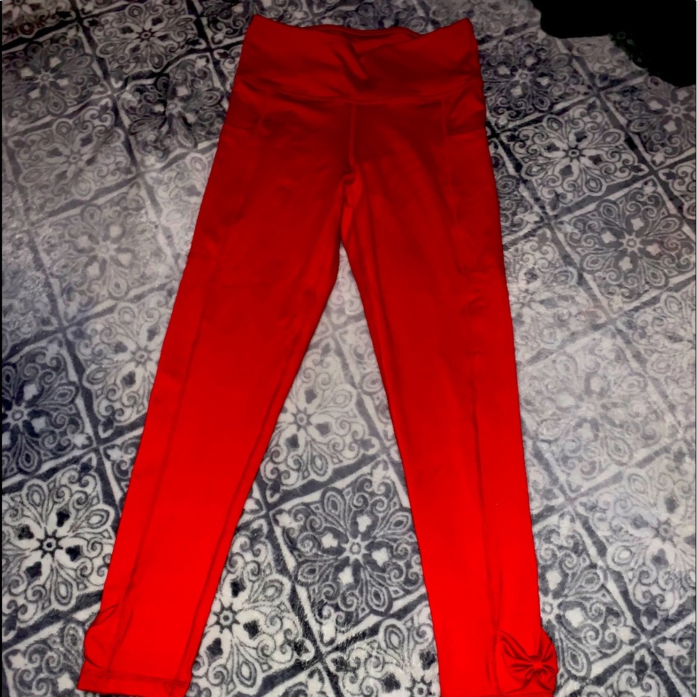 Red Mono B leggings